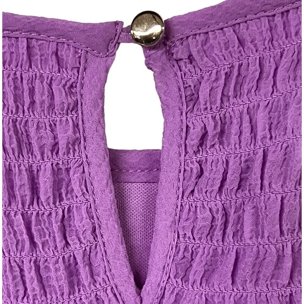 GB Girls Purple Dress Smocked Halter Size S Sleeveless Party Casual Dress New‎